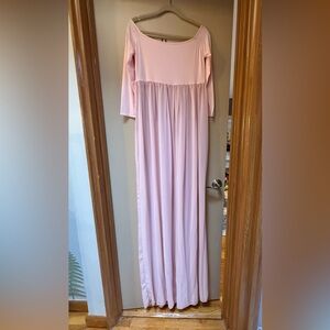 Elegant Pink Long Dress